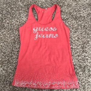 Orange guess tank top